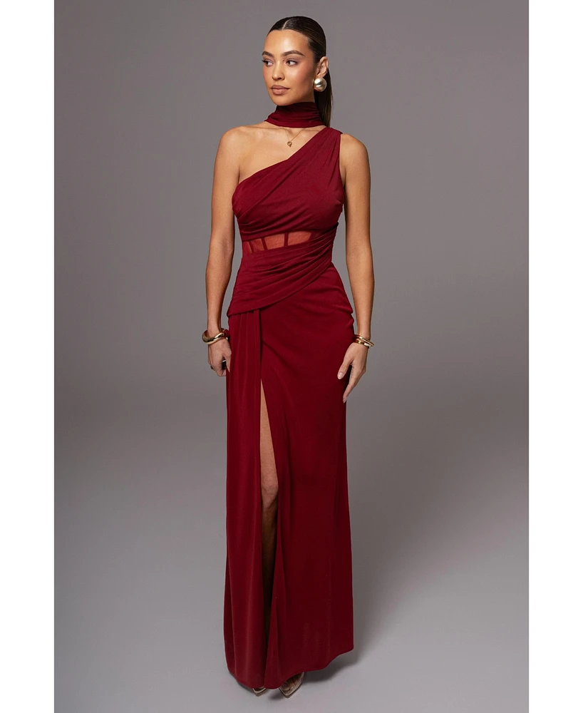 Jluxlabel Women's Naida Drape Maxi Dress