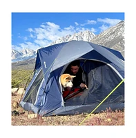 Ayamaya Azure Sky 2–3 Person Waterproof Camping Tent with Dual Doors – Lightweight, Easy Setup, and Compact for Hiking, Backpacking, and