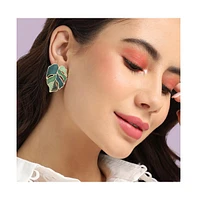 Sohi Leaf Stud Earrings