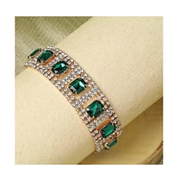 Sohi Gold-Plated Stones Bracelet