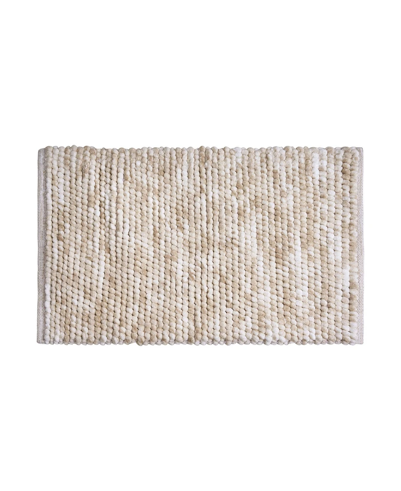 French Connection Space Dye Chunky Chenille Bath Rug