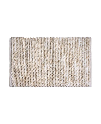 French Connection Space Dye Chunky Chenille Bath Rug