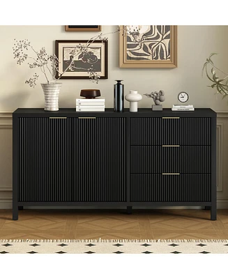 Minimalist Wave Sideboard