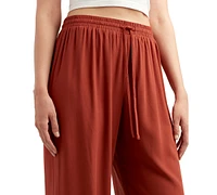 Bcx Juniors' Drawstring-Waist Wide-Leg Pants