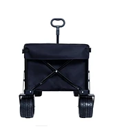 Heavy Duty Foldable Wagon with Extended Tailgate