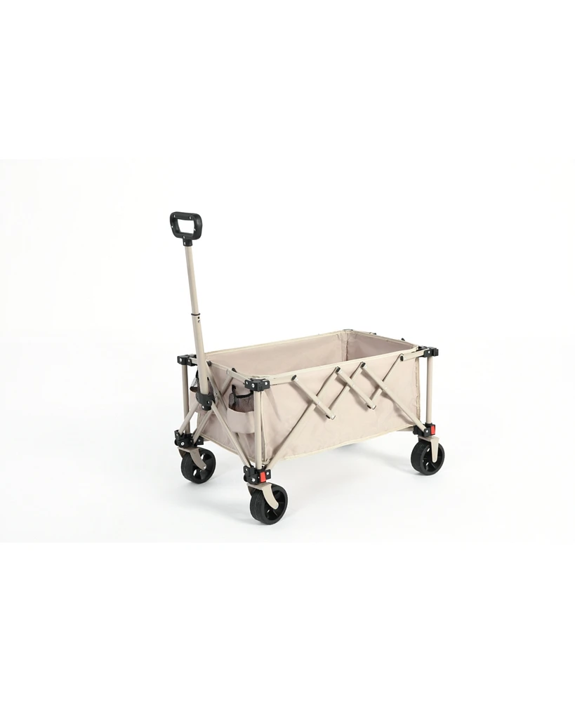 Folding Utility Wagon with All-Terrain Wheels
