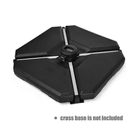4 Pieces 195 lbs Patio Cantilever Offset Umbrella Base Weight Sand