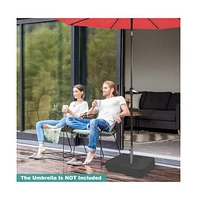 Fillable Umbrella Base with 2 Sandbags and Dust-proof Cover