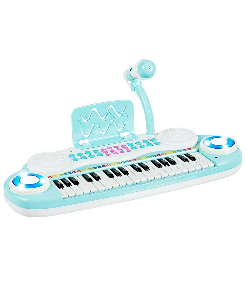 Gymax 37 Keys Kids Toy Electronic Organ Portable Piano Keyboard w/ Microphone