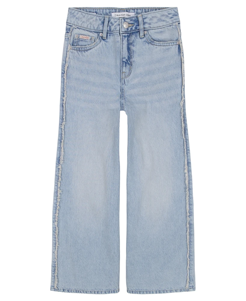 Clavin Klein Big Girls Denim Wide Leg Jeans