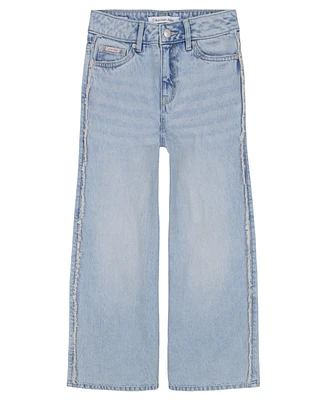 Clavin Klein Big Girls Denim Wide Leg Jeans