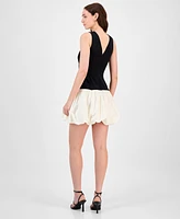 Rachel Roy Women's Lindy Mixed-Media Mini Dress