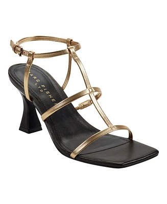 Marc Fisher Ltd Women's Dennie Caged Tapered Heel Sandals