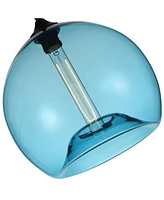 Cwi Lighting 13" Metal Glass 1 Light Down Mini Pendant
