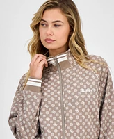 Guess Women's Aggie Peony Full-Zip Sweatshirt
