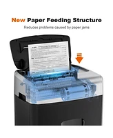 Bonsaii Paper Shredder for Office, 110-Sheet Autofeed Heavy Duty Shredder for Home Office Use, 30 Minutes/Micro Cut/P-4 High Security Level/6 Gallon L