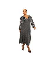 Fashion-szn Curve Plus Stylish Polka Dot Dress