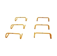 Multi-Sport Speed Training Hurdles Set of 6 Mini Hurdles for Agility & Coordination, Lightweight Pvc Construction, Ideal for Football, Soccer, Basebal