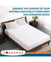 Guardmax Waterproof White Quilted Down Alternative Mattress Protector