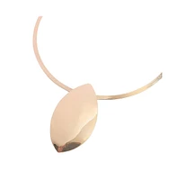 Sohi Metallic Oblong Necklace