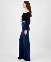 Guess Women's Bellflower Wide-Leg Jeans