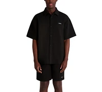 Karl Lagerfeld Paris Men's Criss-Cross Logo Shirt