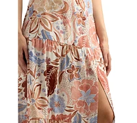 Bcx Juniors' Tiered Slit-Hem Maxi Skirt