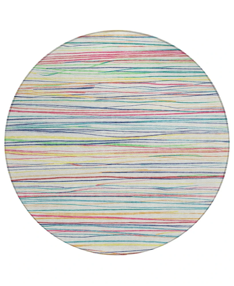 Addison Chantille Machine Washable ACN1604 8'x8' Round Area Rug