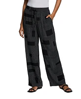 Ella Rafaella Petite Eco Fabric Pull On Wide Leg Pants