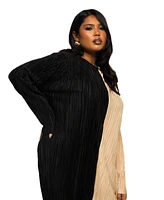 Fashion-szn Curve Plus Long Sleeve Colour block Midaxi Dress