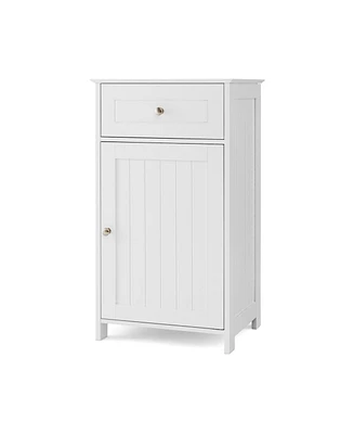 Bathroom Cabinet with Drawer Single Door with Adjustable Shelf
