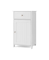 Bathroom Cabinet with Drawer Single Door with Adjustable Shelf