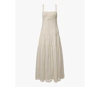 WeWoreWhat Women's Ruched Cup Peplum Midi Dress