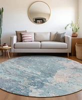 Addison Chantille Machine Washable ACN1234 8'x8' Round Area Rug