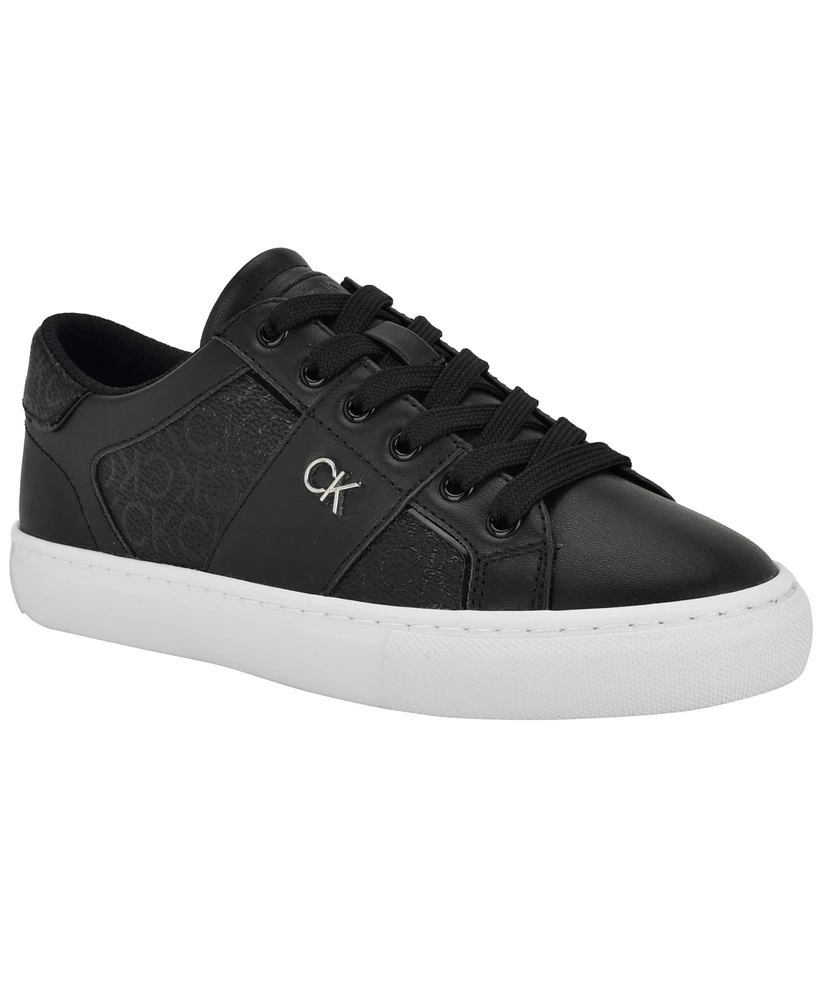 Calvin Klein Women's Charie Logo Lace-up Sneakers
