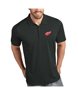 Antigua Men's Gray Detroit Red Wings Tribute Polo Shirt