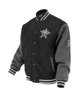 Fisll Men's and Women's Black 2025 All-Star Game Full-Snap Varsity Jacket