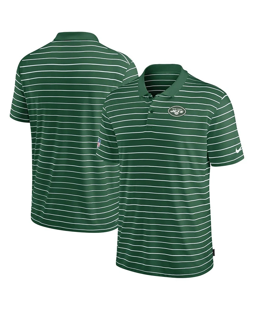 Nike Men's Green New York Jets Sideline Lock Up Victory Performance Polo Shirt