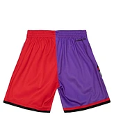 Mitchell & Ness Men's Purple Toronto Raptors Big Face 5.0 Fashion Shorts