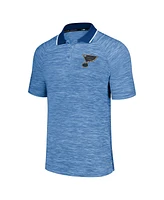 Msx by Michael Strahan Men's Blue St. Louis Blues Strategy Raglan Polo Shirt