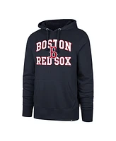 '47 Brand Men's Navy Boston Red Sox Big Tall Velocity Fleece Pullover Hoodie