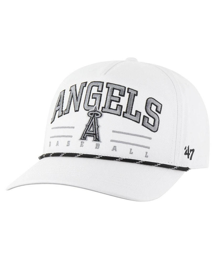 '47 Brand Men's White Los Angeles Angels Roscoe Speckle Hitch Adjustable Hat
