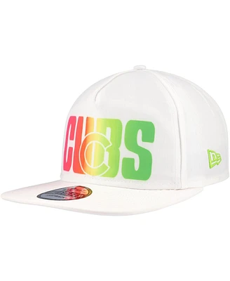 New Era Men's White Chicago Cubs Spring Spectrum Golfer Snapback Hat