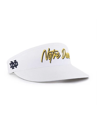 '47 Brand Men's White Notre Dame Fighting Irish Melbourne Brrr Adjustable Visor Hat