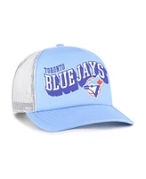 '47 Brand Men's Light Blue Toronto Blue Jays Meander Foam Trucker Snapback Hat