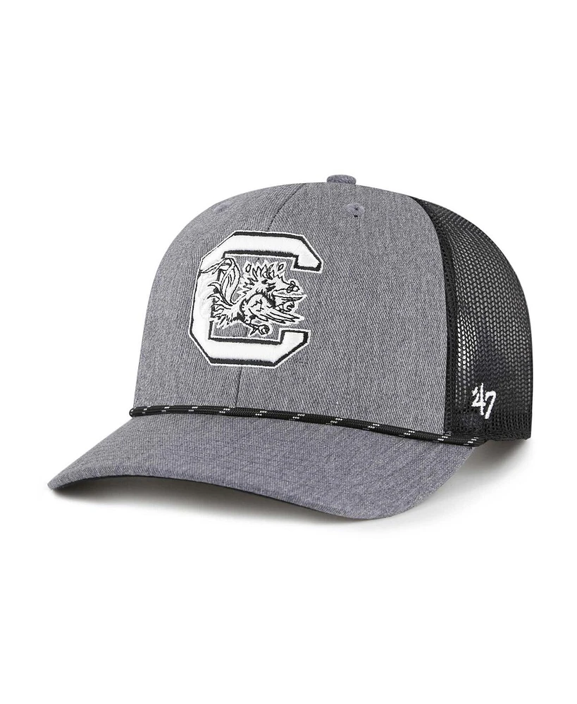 '47 Brand Men's Gray South Carolina Gamecocks Carbon Rope Adjustable Hat