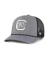 '47 Brand Men's Gray South Carolina Gamecocks Carbon Rope Adjustable Hat