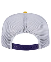 New Era Men's Gold/Purple Minnesota Vikings Throwback Dye Golfer Snapback Hat