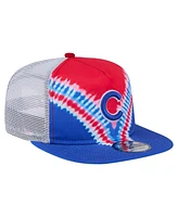 New Era Men's Chicago Cubs Tie-Dye Golfer Trucker Adjustable Hat