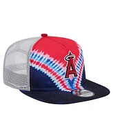 New Era Men's Los Angeles Angels Tie-Dye Golfer Trucker Adjustable Hat
